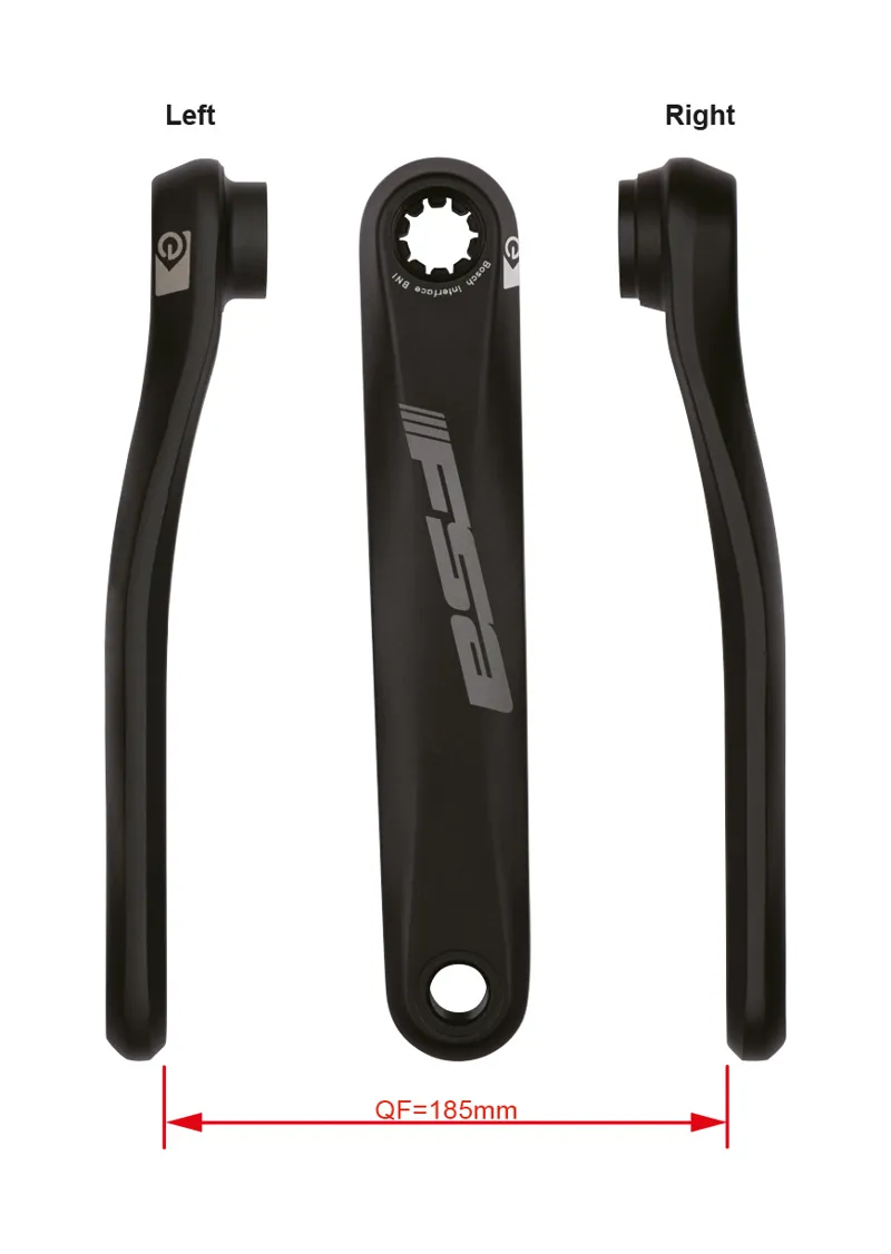 FSA E-Bike Crankset CK-602 Bosch G3 BNI 22.0MM Black